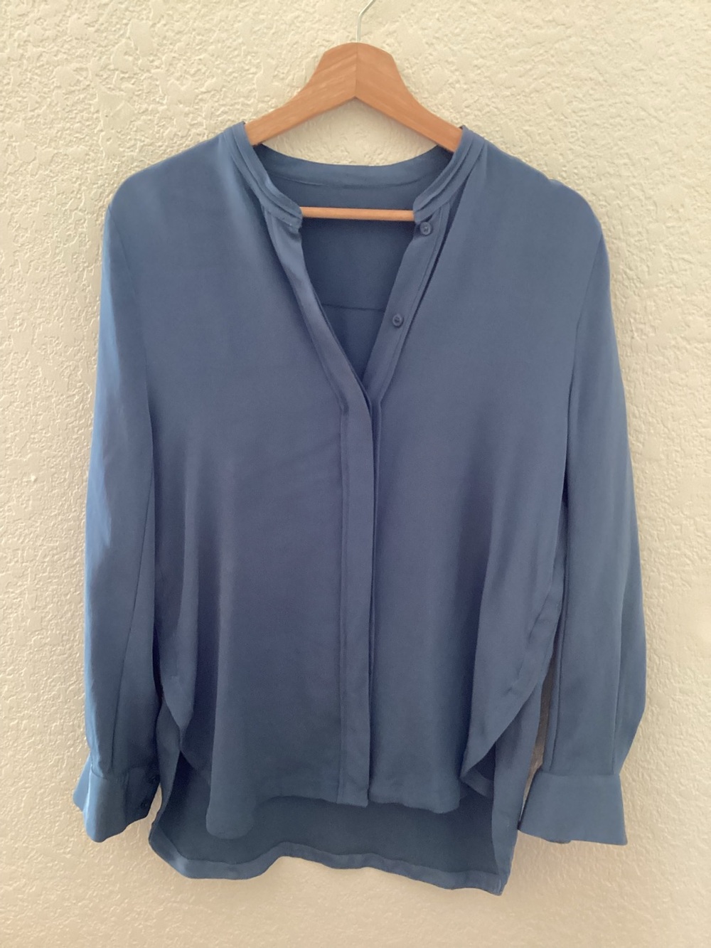 Loro Piana Light Blue Women's Button-Down Blouse